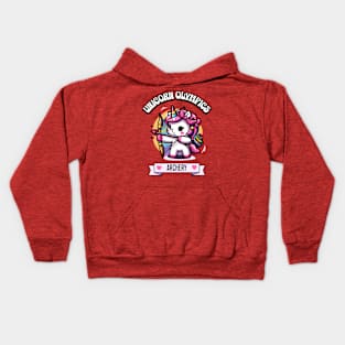 Archery Unicorn Olympics 🦄 - Aim High! Kids Hoodie
